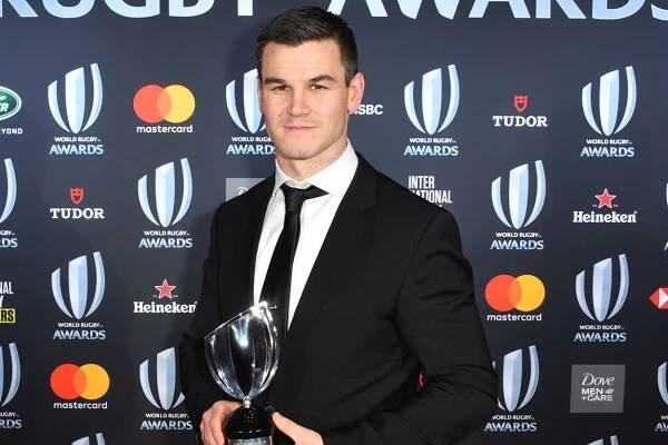 Johnny Sexton was named World Rugby Player of the Year on Sunday night