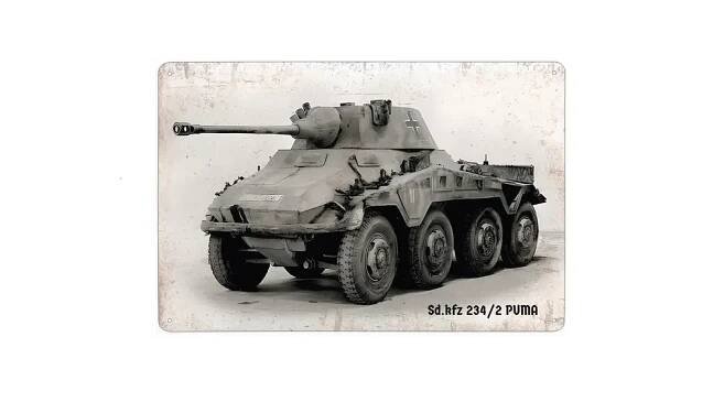 plechová cedule - Sd.Kfz. 234/2 PUMA