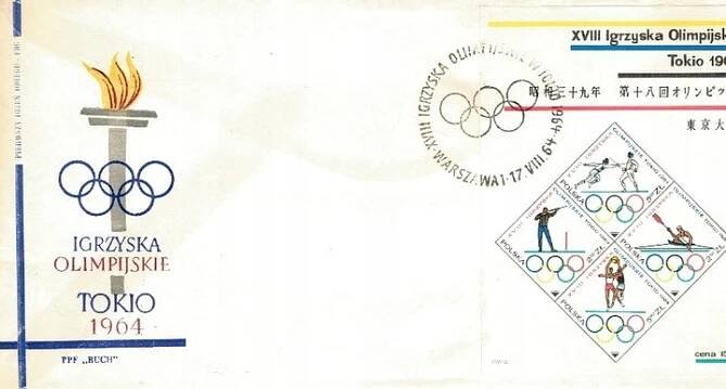 Obálka Tokijské olympijské hry 1964