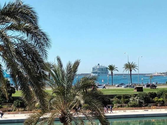 Cruise ship in Palma de Mallorca