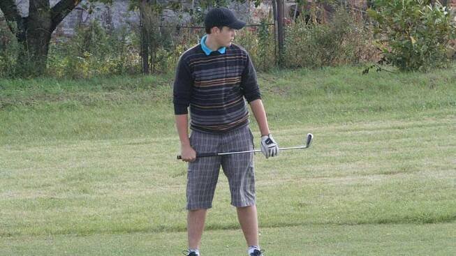 Juniorský golfista Jiří Šrámek