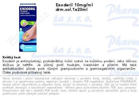 Exoderil drm.sol.1x20ml | SOS lékárna online, internetová lékárna, léky