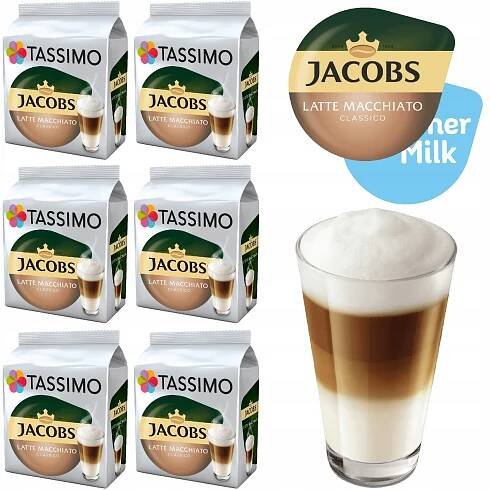 Kapsle TASSIMO Jacobs Latte Macchiato Classico 6 x 8