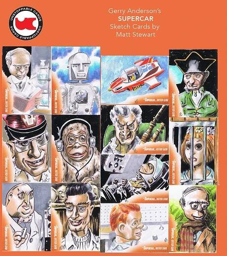 Unstoppable's Gerry Anderson Supermarionation Sketch Cards