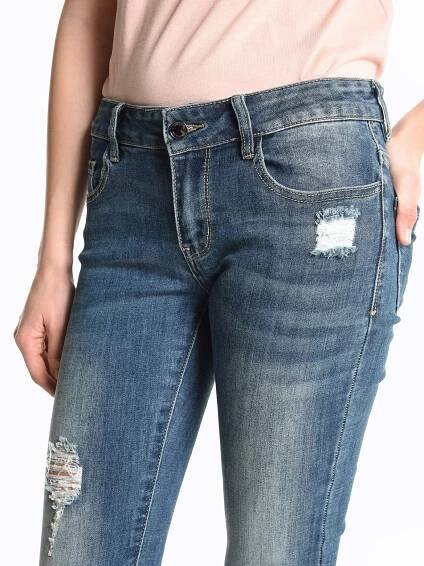 Džíny skinny s obnošeným vzhledem | GATE