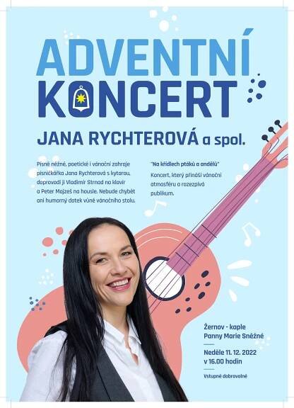 Adventní koncert Jany Rychterové v ŽERNOVĚ