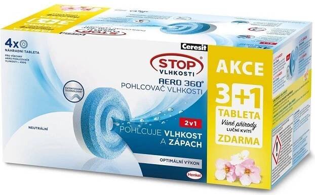 Stop vlhkosti Náhradní tablety do pohlcovače vlhkosti Aero 360°