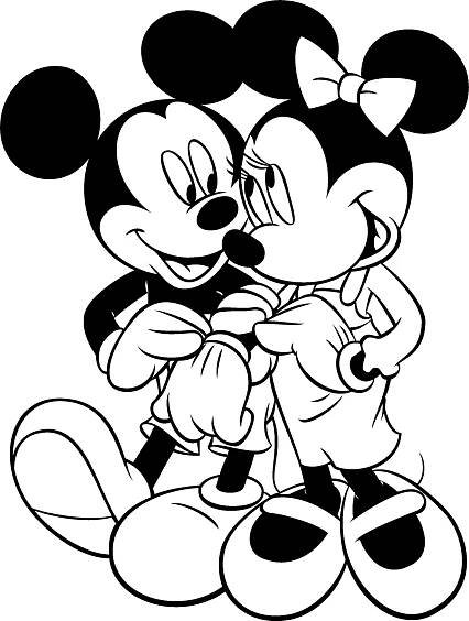 018a dětské omalovánky - Minnie - Mickey