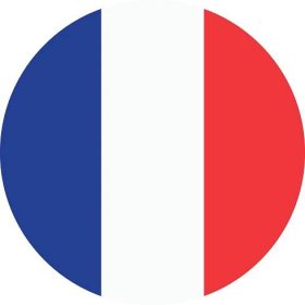 Round France flag icon .French flag circle . Vector illustration ...