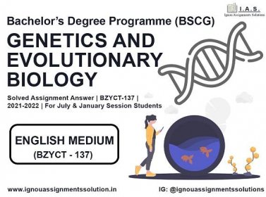 IGNOU BZYCT 137 Solved Assignment Answer 2021-2022
