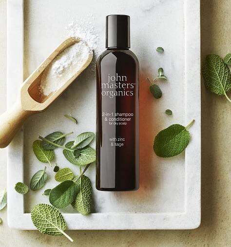 John Masters Organics Šampon a kondicionér 2v1 se zinkem a šalvějí 236 ml
