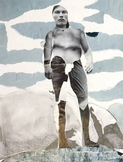 Idol   |   2000   |   Pencil and collage   |   23cm x 30cm​​​​​​​