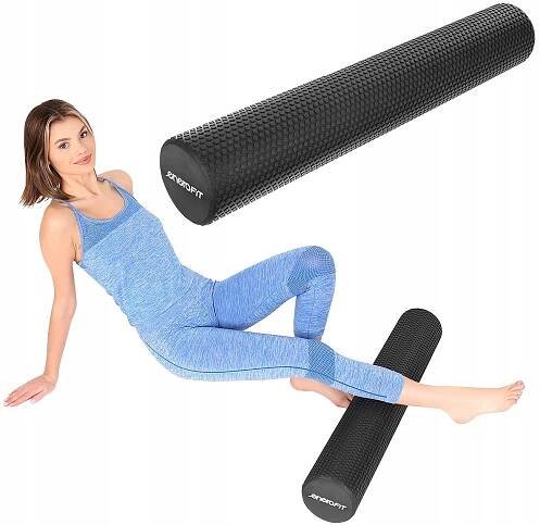 WAŁEK ROLLER s VÝSTUPKY PRO CVIČENÍ MASÁŽE JÓGY CROSSFIT PĚNA EVA 90 cm