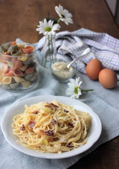 Espaguetis carbonara