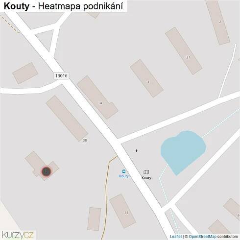 Mapa Kouty - Firmy v obci.