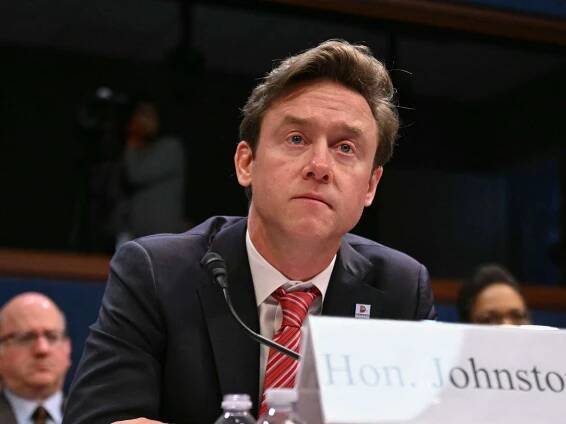 Denver Mayor Michael Johnston testifies during a House Committee on Oversight and Government Reform hearing on Capitol Hill in Washington, D.C., on March 5, 2025.
