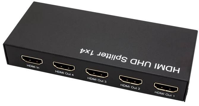 ROLINE Rozbočovač HDMI, 4 porty, 4K