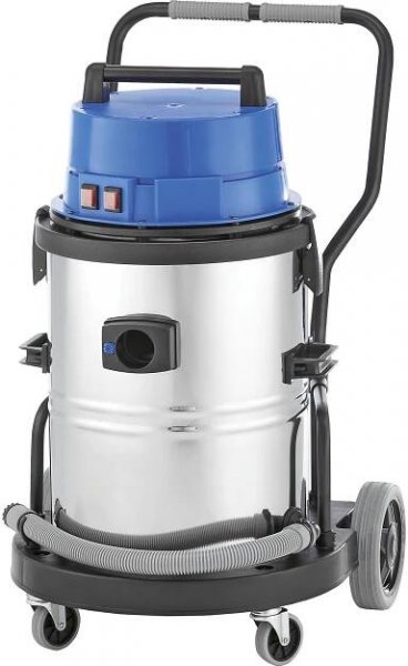 Průmyslový vysavač pro mokré/suché vysávání – eurokraft pro: nádoba z ušlechtilé oceli o objemu 50 l, 2400 W