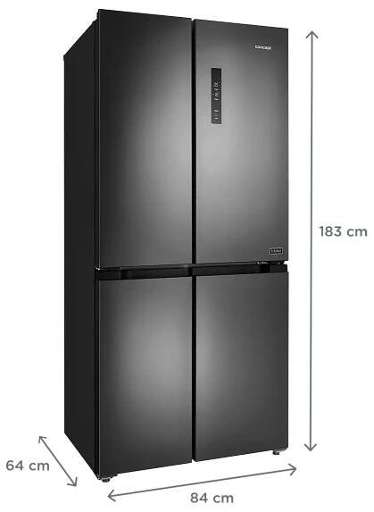 Americká lednice LA8383ds TITANIA | Concept – chytře vymyšleno pro život