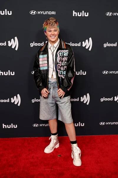 JoJo Siwa at the GLAAD Media Awards.