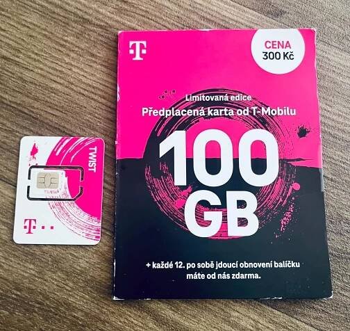 T MOBILE 100GB DATA, 5G INTERNET, 300KČ/275KČ měsíčně!!!