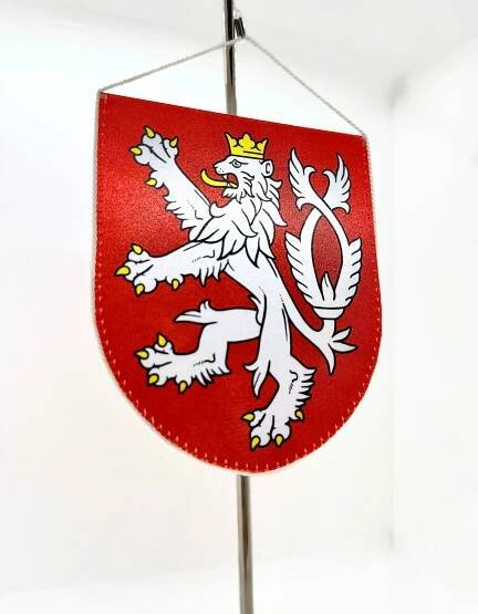 Stolní vlaječka s malým státním znakem ČR prodej | Alerion e-shop