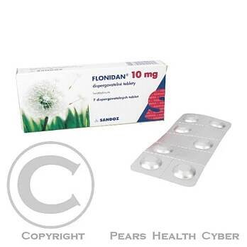 FLONIDAN 10 MG DISPERGOVATELNÉ TABLETY  7X10MG Tablety rychle rozp. (Antihistaminika)