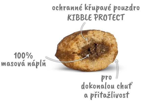 Haffit plněné granule hovězí 8 kg