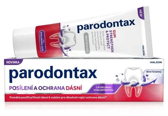 Parodontax Posílení a ochrana dásní Fresh Mint, Zubní pasta s kyselinou hyaluronovou