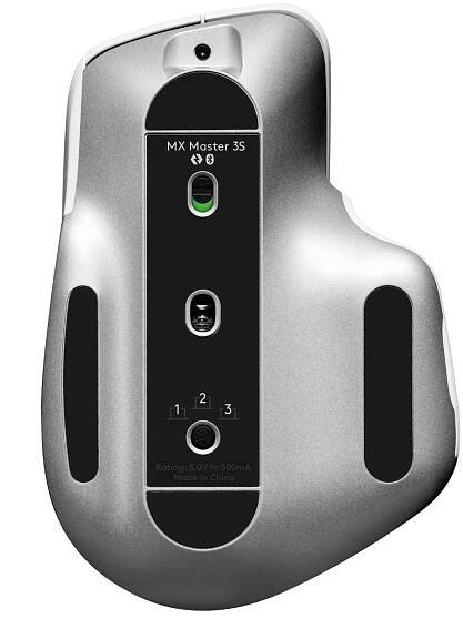 Logitech myš MX Master 3S pro Mac Performance, světle šedá, EMEA