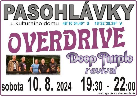 Obec Pasohlávky - koncert skupiny OVERDRIVE Deep Purple revival 10.8.2024