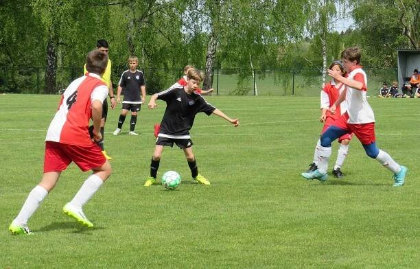 I.A třída mladší žáci: Spartak Kaplice - Slavia ČB 4:0 (3:0).
