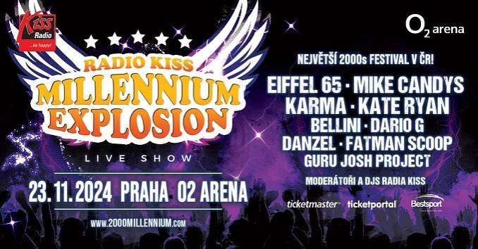 RADIO KISS MILLENNIUM EXPLOSION 2024: Představujeme kompletní line-up!