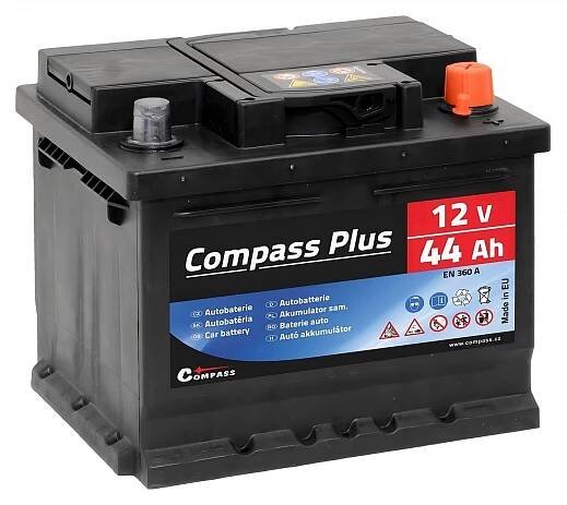 Autobaterie 12V/44Ah/360A pravá Compass Plus