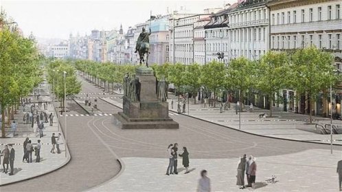 Rozhodnuto: Tramvaje pojedou po okrajích Václavského náměstí, ne středem
