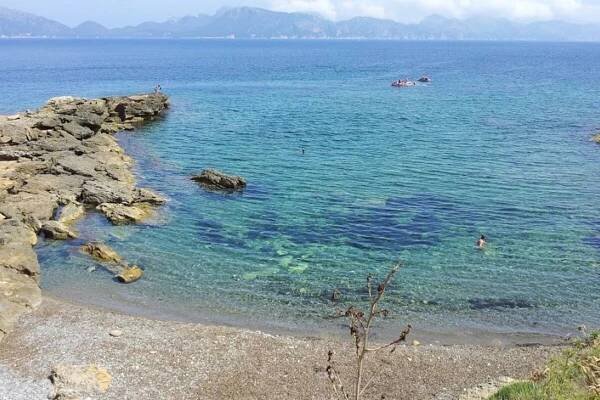 a small bay in the north east of Mallorca