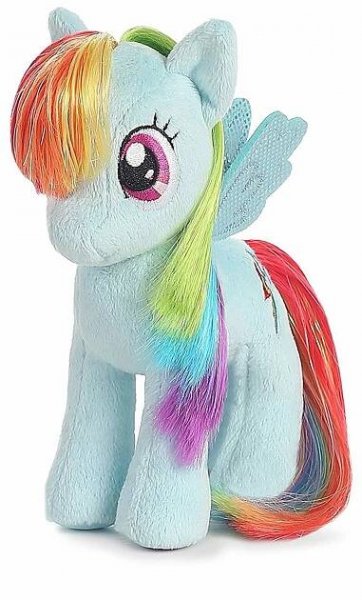 Case of 24 Aurora My Little Pony 6" Plush Figure Rainbow Dash Mylar Hair
