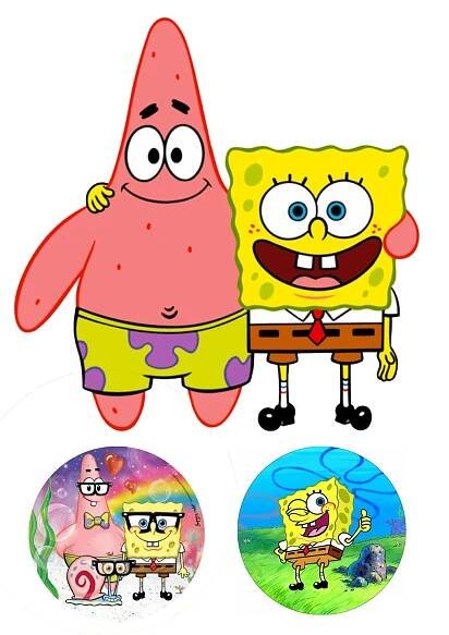 Sponge Bob nažehlovačka, 3 ks