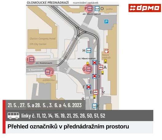 Úpravy tras autobusů – uzavírka Jeremenkova | Dopravní podnik města Olomouce, a.s.