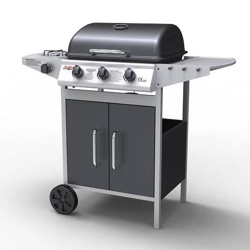 Plynový BBQ gril s bočním hořákem Avenberg BOSTON