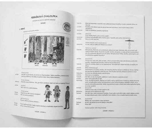 MARIONETINO PERNÍKOVÁ CHALOUPKA SCÉNÁŘ
