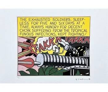 Roy Lichtenstein - Takka Takka - signováno, 50x35cm, limitovaná edice 10/150