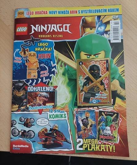 Lego Ninjago časopis - Dragons Rising!!BEZ FIGURKY!!