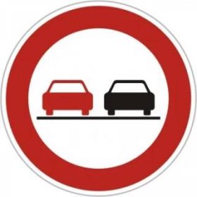 Dopravní Značka B21a 500 mm Zákaz předjíždění