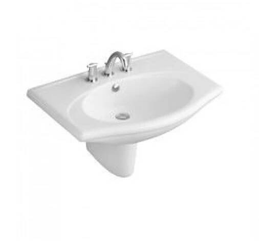 Villeroy & Boch Velvet Umyvadlo na skříňku 800x525 mm,bez otvoru pro dávkovač mýdla, bílá alpin