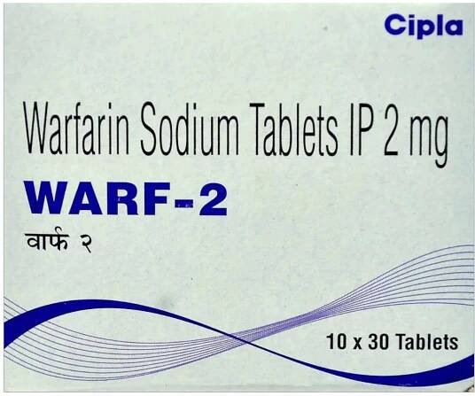 Warf 2 mg Tablets manufactured by Cipla Ltd.