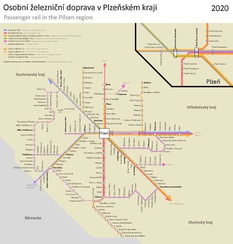Železniční doprava v Plzni