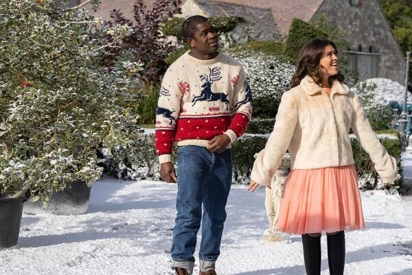 Sabrina Bartlett and Tok Stephens in The Larkins