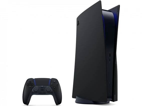 PS5® Console Covers - Midnight Black  Thumbnail 4