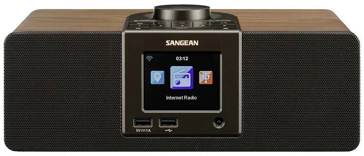 Sangean WFR-32 A500479 internetové stolní rádio, internetové, Bluetooth, AUX, USB, internet, vč. dálkového ovládání, čer
